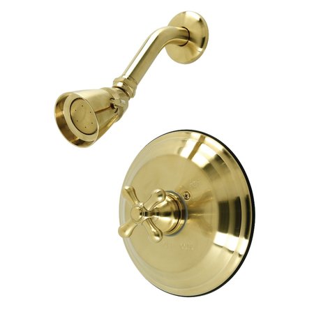 KINGSTON BRASS KB3637AXSO Pressure Balanced Shower Faucet, Brushed Brass KB3637AXSO